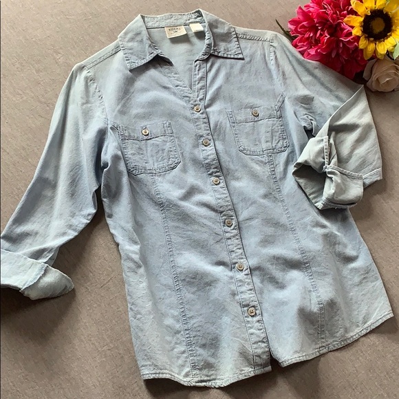 Riders by Lee Tops - Blue Chambray Shirt